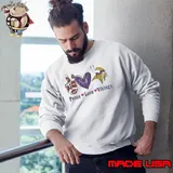 Peace Love Minnesota Vikings 2024 s Sweatshirt
