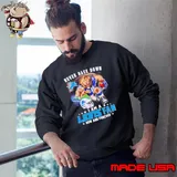 Roary mascot never back down I am a Lions fan now and forever shirt