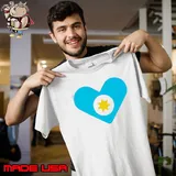 Argentina flag heart shirt