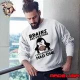 Brains Are Awesome I Wish Everybody Had One Penguin shirt