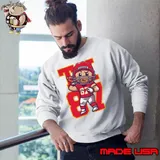 Cartoon Travis Kelce Playing Football shirt