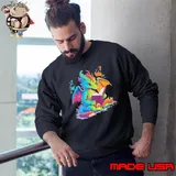 Cute Dragon Reading Book Watercolor Shirt Sweatshirt