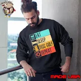 Eat Sleep Disc Golf Repeat Vintage Shirt Sweatshirt