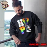 Hope Wings AMerican Flag Cancer Awareness s Sweatshirt