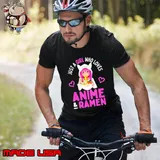 Just a Girl Who Loves Anime and Ramen Bowl Japanese Girls Shirt Unisex