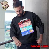 Just A Girl Who Loves Anime Cats Ramen Lover Kawaii Otaku Shirt Sweatshirt