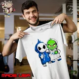 Nice grinch And Jack Skellington Detroit Lions fan s Unisex