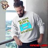 Official the colour blue ate my dad s Sweatshirt