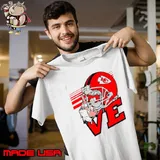 Premium love Kansas City Chiefs helmet s Unisex