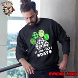 ST Paw Trick's Day Dogshoe Lucky Charm s Sweatshirt