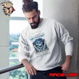 Top walk away a grumpy old mechanic have anger serious dislike for skull shirt
