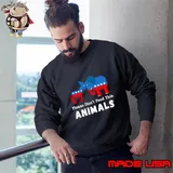 Vintage Distressed Please Don't Feed the Animals Liberals Donke T-Shirt Sweatshirt