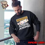 Warning May Spontaneously Talk About Anime Manga Girl s Sweatshirt