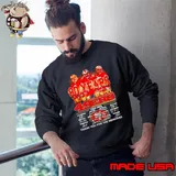 80 years 1944 2024 San Francisco 49ers thank you for the memories signatures shirt