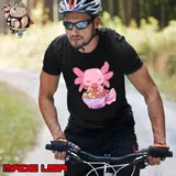 Axolotl Ramen Anime Kawaii Eating Girls Teens Shirt