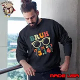 Bruh Pi Day 3.14 Pi Symbol Glasses Pi Day Teachers Math Lovers T-Shirt