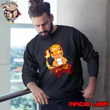 Charmander Charmeleon and Charizard fire evolution painting shirt