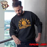 Cleveland Basketball Net Gold NBA shirt