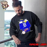 Detroit Tigers Snoopy And Woodstock The Peanuts Baseball Shirt Sweatshirt