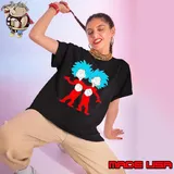 Dr. Seuss Thing 1 Thing 2 Buddies Shirt Ladies tee