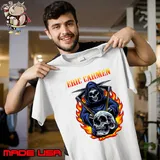 Eric Carmen band skull musician while attending John Carroll University T-Shirt