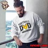 Funny softball Dad Like A Normal Dad But Louder And Prouder T-Shirt Sweatshirt