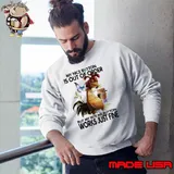 My Nice Button Is Out Of Order But My Bite Me Chicken Butterfly s Sweatshirt