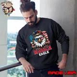 Official murica Eagle 4th of July Mullet American Flag USA Patriotic T-Shirt