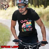 Original rollin' Into Easter Day Egg Bunny T-Shirt Unisex