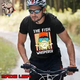Original the Fish Whisperer wear sunglasses american flag shirt