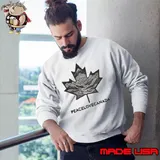 Peace Love Canada Maple Leaves Mountain And River The New Plc Classic s Sweatshirt