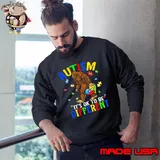 Premium it's Ok To Be Different Autism Awareness Bigfoot T-Shirt