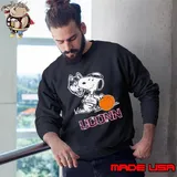 Snoopy Uconn Huskies Basketball Shirt