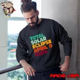 Total Solar Eclipse April 8 2024 Retro T-Shirt