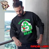 Weed Don't Care Bear Smoking s Sweatshirt