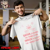 Weed Sativa and Indica to change to accept shirt