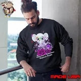 Alzheimers Warrior Unbreakable Elephant Purple Flower T-Shirt