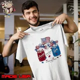 American Flag Autism Awareness Accept Understand Love Flag Flower shirt