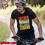 Father Husband Meat Smoker Legend Retro BBQ T-Shirt Unisex