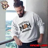 Football Mom Like A Normal Mom But Louder And Prouder T-Shirt