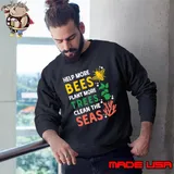 Help More Bees Plant More Trees Clean The Seas T-Shirt