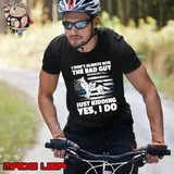I Don't Always Bite The Bad Guy Usa Flag German Shepherd Dog T-Shirt