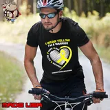 I wear yellow I'm A Warrior I am a Endometriosis warrior T-Shirt Unisex