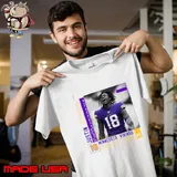 Justin Jefferson American football wide receiver Paper Poster T-Shirt