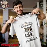 My coffee and are having a moment will deal with you later cat T-Shirt