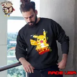 Pichu Pikachu and Raichu electric evolution painting shirt