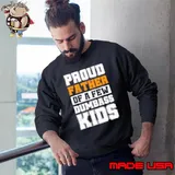 Proud Father Of A Few Dumbass Kids Vintage Father's Day T-Shirt