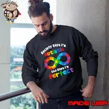 Society say i'm autistic god says i'm perfect ribbon T-Shirt