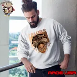 Black Teacher Magic Black History Month Afro Hair Melanin Leopard T-Shirt Sweatshirt