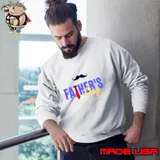 Elegant Father's Day Tribute with Mustache and Tie T-Shirt